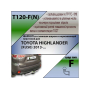 Фаркоп TOYOTA HIGHLANDER 3 (XU50) 2013-2020 | шар F - кованый, с пластиной из нержавейки | Лидер Плюс | T120-F(N)