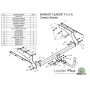 Фаркоп FORD MONDEO (BWY) (универсал) 2000-2007 | шар A | Лидер Плюс | F112-A