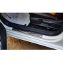 Накладки на пороги VW Passat B8 2015-2024 нержавейка с логотипом