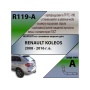 Фаркоп RENAULT KOLEOS 2008-2016 | шар A | Лидер Плюс | R119-A