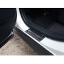 Накладки на пороги для Тойота Рав 4 XA50 2020+ | нержавейка с лого