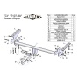 Фаркоп TOYOTA RAV 4 (XA30) 2005-2012 (кроме LWB) | шар BA - быстросъемный | Лидер Плюс | T-T107-BA