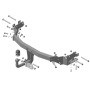 Фаркоп KIA Sorento 2012-2020 | шар A - оцинкованный, нагрузка 75/1500 | MOTODOR | 90908-A