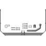 Фаркоп Ford Focus 2008-2010 | шар A - оцинкованный, нагрузка 75/1000 | MOTODOR | 90701-A