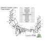 Фаркоп CHEVROLET REZZO (KLAU) 2004-2008 | шар A | Лидер Плюс | C209-A