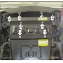 Защита картера Jac T6 2019- | радиатор, 2 мм, сталь | MOTODOR | 78308