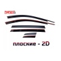 Дефлекторы Мазда Сх 50 | из 6 частей, премиум, плоские, 2D