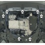 Защита картера Tenet T4 | двигатель + КПП, 2 мм, сталь | MOTODOR | 79006