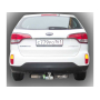 Фаркоп HYUNDAI SANTA FE (DM) 2012-2018 | шар F - кованый, с пластиной из нержавейки | Лидер Плюс | H224-F(N)