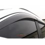 Премиум дефлекторы окон для Toyota Land Cruiser Prado 150 2009+/2013+/2017+ | с молдингом из нержавейки