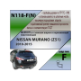 Фаркоп NISSAN MURANO (Z51) 2010-2015 | шар F - кованый, с пластиной из нержавейки | Лидер Плюс | N118-F(N)