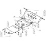 Защита картера Toyota Land Cruiser Prado 120 2002-2009 | двигатель + передний дифференциал + КПП, 3 мм, сталь | MOTODOR | 15002