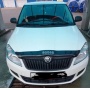 Дефлектор капота мухобойка SKODA FABIA 2 / ROOMSTER / PRAKTIK (2010-2014)