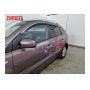 Дефлекторы Renault Koleos 1 2008-2016 | с хром молдингом, из 6 частей, премиум, плоские, 2D