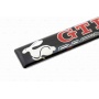 Шильд "GTI Racing" Универсальный, Самоклеящейся. Цвет: Хром. 1 шт. «86mm*22mm»