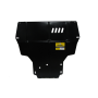 Защита картера Volkswagen Golf V Plus 2005-2009 | двигатель + КПП, 2 мм, сталь | MOTODOR | 02718