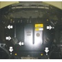 Защита картера Lexus RX 350 2003-2009 | двигатель + КПП, 2 мм, сталь | MOTODOR | 05005