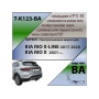 Фаркоп KIA RIO X-LINE 2017- / KIA RIO X 2021- | шар BA - быстросъемный | Лидер Плюс | T-K123-BA
