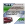 Фаркоп CHEVROLET LACETTI (хетчбек) 2004- | шар A | Лидер Плюс | C203-A