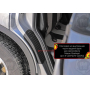 Накладки на пороги задних арок Nissan Qashqai J10 2007-2014 | шагрень
