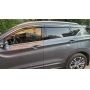 Премиум дефлекторы окон из 6 частей для Джили Кулрей 2020+/2024+ | с молдингом из нержавейки