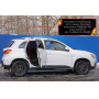 Накладки на пороги задних арок Mitsubishi ASX 2010+/2013+/2017+/2020+ | шагрень