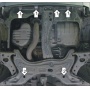 Защита картера Toyota RAV 4 2000-2005 | двигатель + КПП, 2 мм, сталь | MOTODOR | 02518