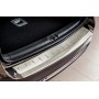 Накладка на задний бампер для Ford Focus 3 2011-2014 (седан) | матовая нержавейка, с загибом