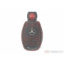 Чехол для ключа Mercedes (брелок) "String", цвет кожи: черный