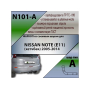 Фаркоп NISSAN NOTE (E11) (хетчбек) 2005-2014 | шар A | Лидер Плюс | N101-A