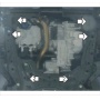 Защита картера Honda CR-V IV 2012-2016 | двигатель + КПП, 2 мм, сталь | MOTODOR | 00833