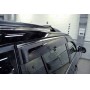 Оригинальные дефлекторы для Toyota Highlander «2011+» с полосой из нержавеющей стали