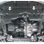 Защита картера Toyota Corolla 2006-2013 | КПП + двигатель, 2 мм, сталь | MOTODOR | 72537