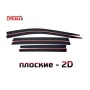 Дефлекторы Dongfeng DFSK ix7 | премиум, плоские, 2D