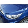 Накладки на фары вар. 2 для Hyundai Solaris Sedan «2010+», Hatchback «2012+» "Реснички" Вариант №2
