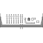 Фаркоп Mercedes-benz Viano 2003-2009 | шар A - оцинкованный, нагрузка 100/1850 | MOTODOR | 91204-A