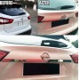 Накладка над номером на крышку багажника для Nissan Qashqai 2014+/2019+ | нержавейка