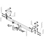 Фаркоп Nissan Qashqai 2010-2014 | шар A - оцинкованный, нагрузка 75/1500 | MOTODOR | 91413-A