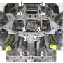 Защита картера Toyota Hilux 2005-2008 | двигатель + КПП + радиатор, 3 мм, сталь | MOTODOR | 12514