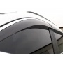 Премиум дефлекторы окон для Honda Accord 8 (2008-2012) | с молдингом из нержавейки