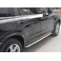 Пороги для Volvo XC60 2017+ | OEM-style, черные, цвет 717