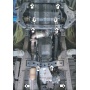 Защита картера Mitsubishi L 200 2015-2018 | двигатель + КПП + передний дифференциал + раздатка, 3 мм, сталь | MOTODOR | 11339