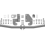 Фаркоп Hyundai Solaris 2010-2014 | шар A - оцинкованный, нагрузка 75/1200 | MOTODOR | 90910-A