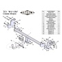 Фаркоп MITSUBISHI ASX (GA0) 2010- / 2013- | шар BA - быстросъемный | Лидер Плюс | T-M111-BA