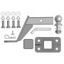 Фаркоп Haval H5 2023- | шар E - быстросъемный под квадрат, нагрузка 75/2000 | MOTODOR | 93123-E