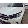 Накладки на фары для Toyota Highlander 3 2013-2020 | 2 штуки, декор