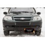 Зимняя заглушка решетки переднего бампера для Chevrolet Niva Bertone 2009+ | шагрень