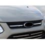 Накладки на решетку радиатора для Ford Tourneo Custom 2013+ | нержавейка, 2 части