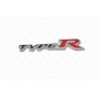 Шильд "Type R" Для Honda, На болтах, Цвет: Чёрный, 1шт. «150mm*18mm»