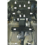 Защита картера Suzuki Grand Vitara 2005-2008 | двигатель + КПП + радиатор + раздатка, 3 мм, сталь | MOTODOR | 12401